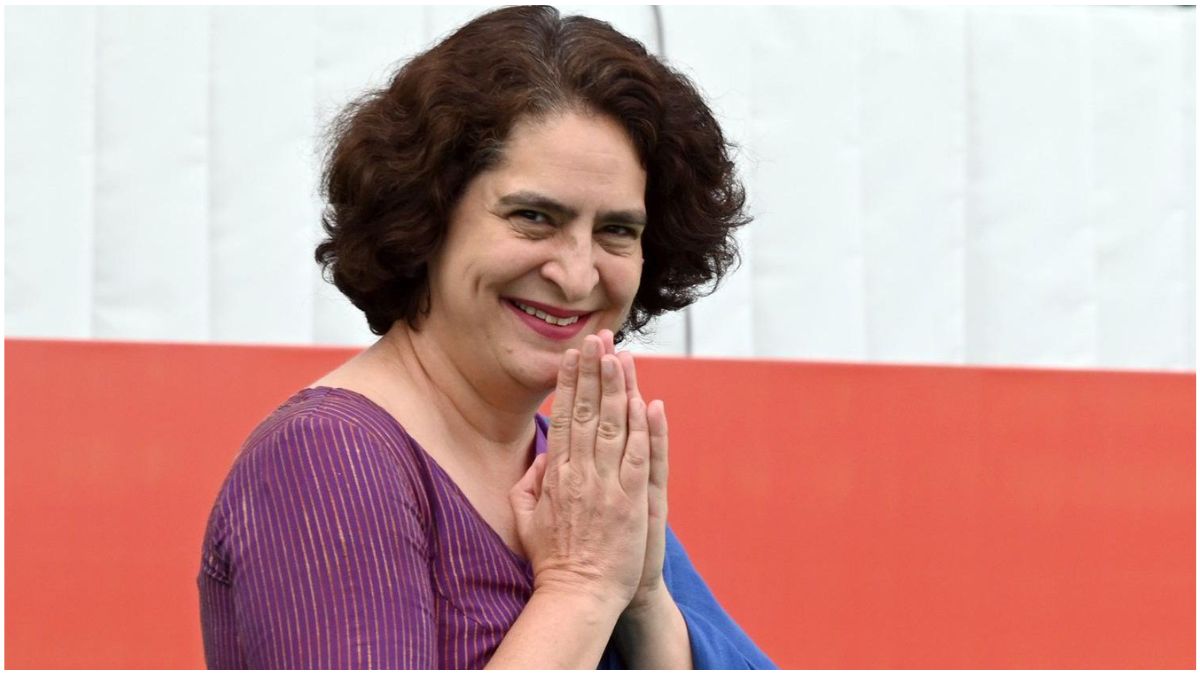 प्रियंका गांधी वाड्रा की तस्वीर, राजनीतिक नेतृत्व और असम विधानसभा चुनाव में स्क्रीनिंग कमिटी अध्यक्ष के रूप में उनके बढ़ते कद को दर्शाती दृश्य