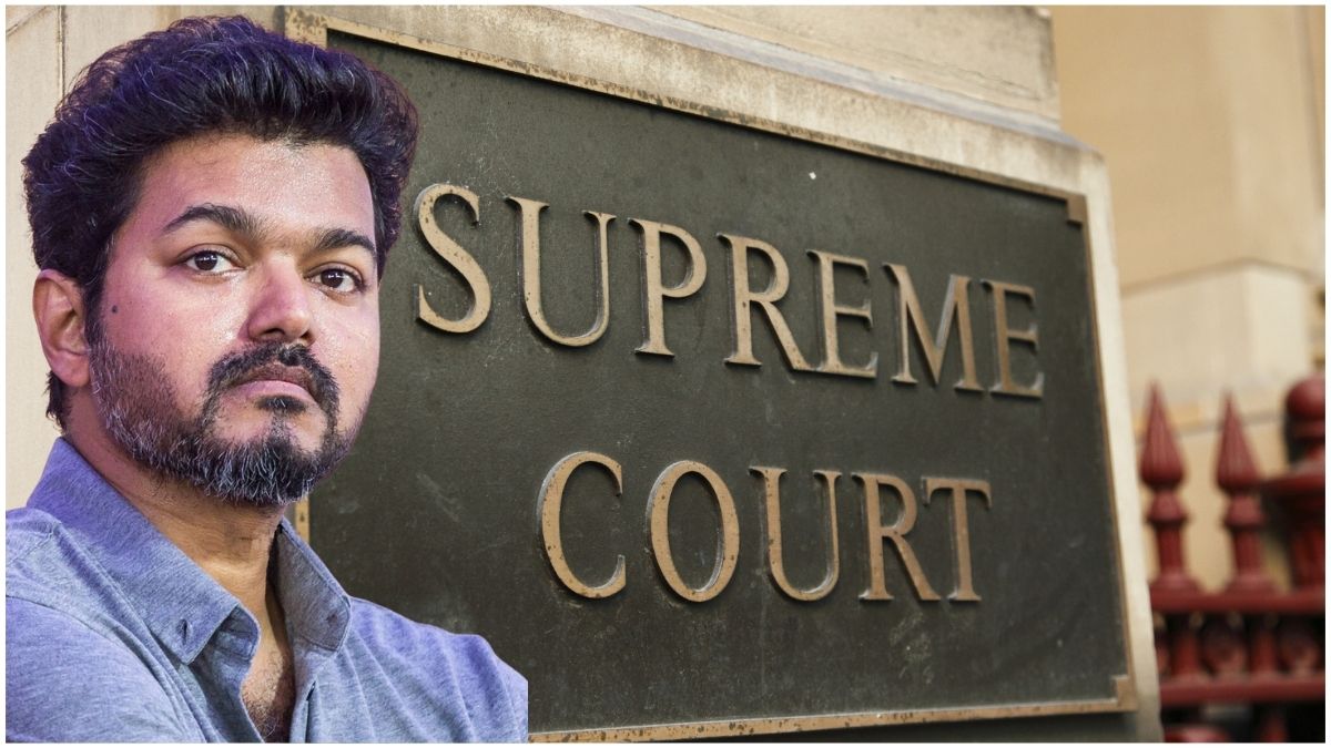 सुप्रीम कोर्ट में फिल्म ‘जन नायकन’ से जुड़ी सुनवाई का दृश्य, अभिनेता विजय को राहत नहीं मिली, कोर्ट ने फिल्म के निर्माताओं को मद्रास हाईकोर्ट में ही मामला आगे बढ़ाने का निर्देश दिया।