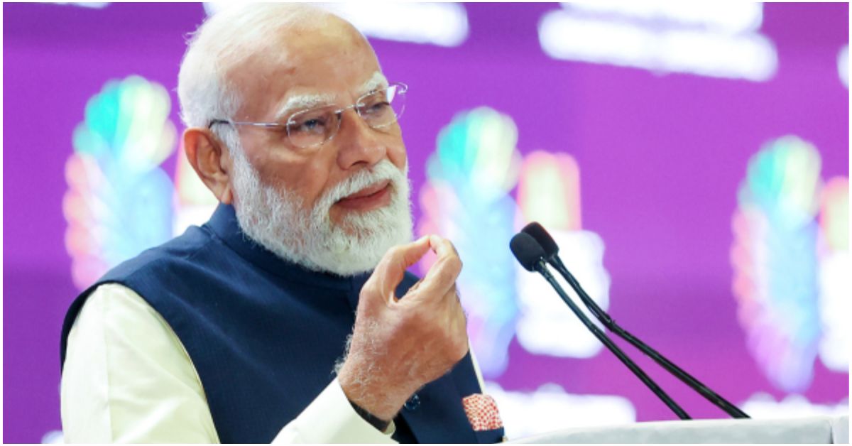 “प्रधानमंत्री नरेंद्र मोदी अपने मासिक रेडियो-टीवी कार्यक्रम ‘मन की बात’ के 131वें एपिसोड में देशवासियों को संबोधित करते हुए, सुबह 11 बजे लाइव प्रसारण के दौरान”