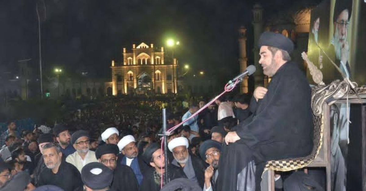 लखनऊ में शिया धर्मगुरु मौलाना कल्बे जव्वाद का बयान, अमेरिका और इजरायल की नीतियों की आलोचना करते हुए भारत से ईरान मुद्दे पर स्पष्ट रुख अपनाने की अपील।